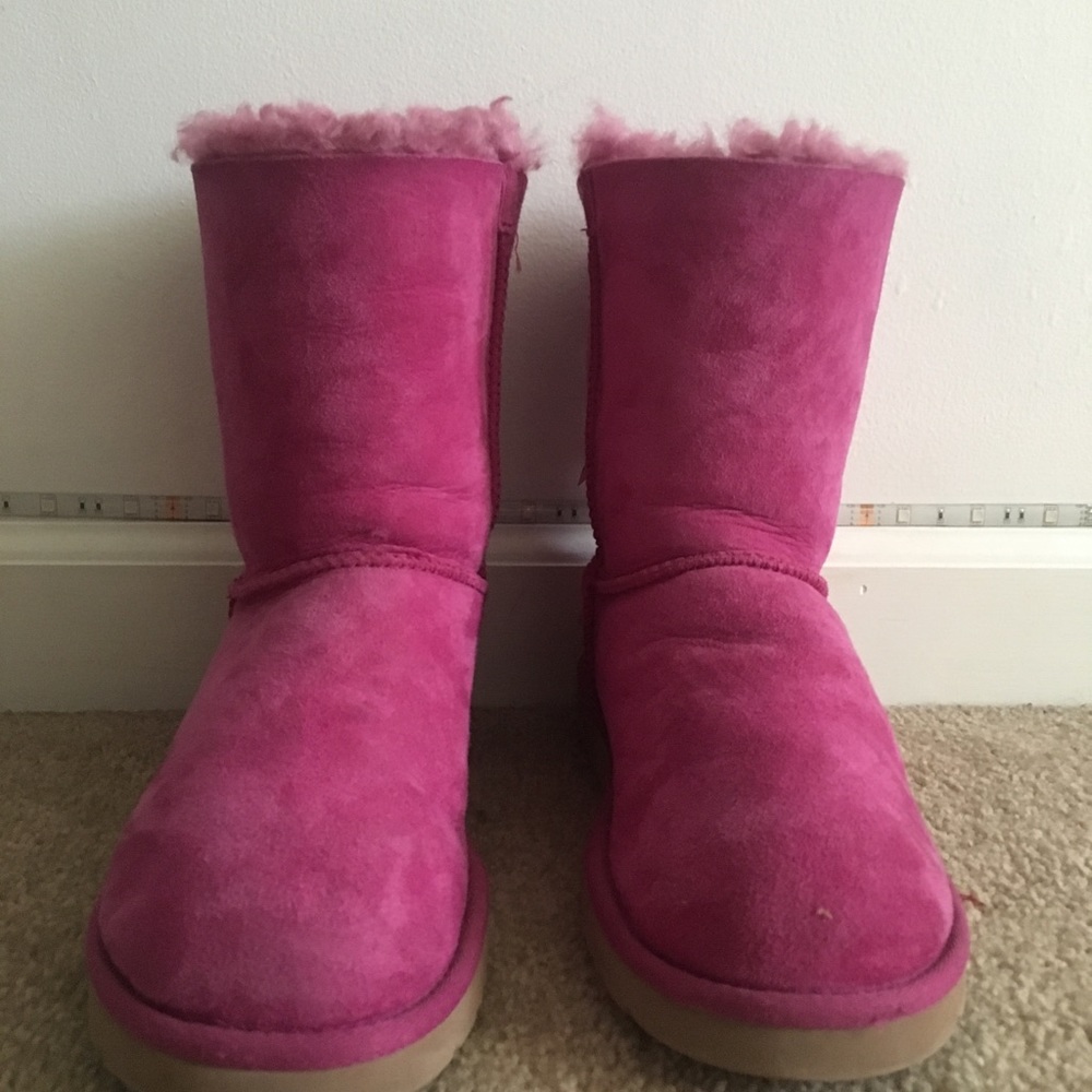 Pink Ugg Bailey Bow Boots
